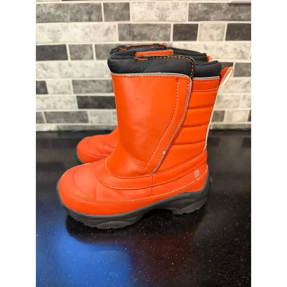 Lands' End Orange Snow Boots Kids Size 10M